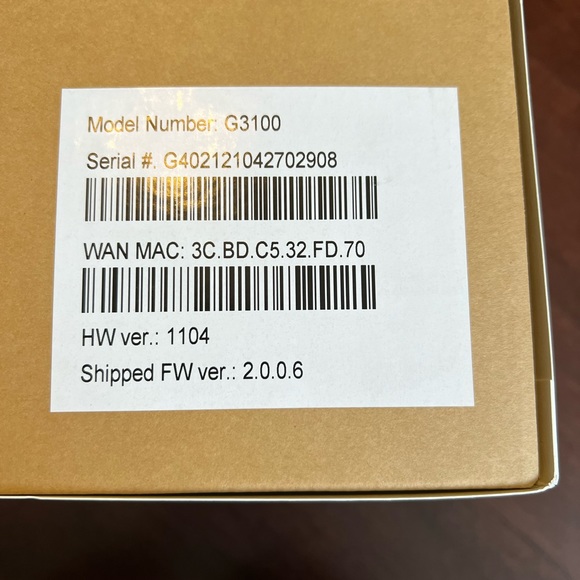 Verizon/Fios Router G3100 - Picture 4 of 5